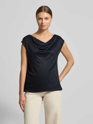 Top bluzkowy o kroju regular fit z czystej wiskozy s.Oliver BLACK LABEL