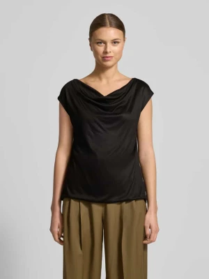 Top bluzkowy o kroju regular fit z czystej wiskozy s.Oliver BLACK LABEL