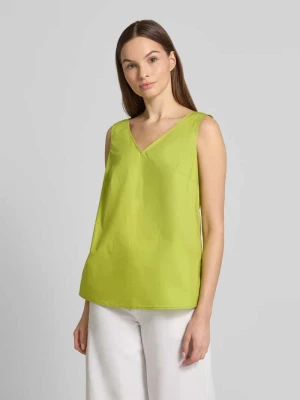 Top bluzkowy o kroju regular fit z dekoltem w serek Christian Berg Woman