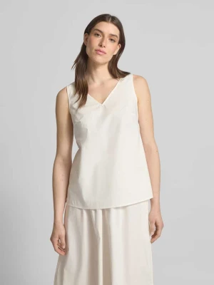 Top bluzkowy o kroju regular fit z dekoltem w serek Christian Berg Woman
