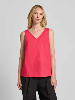 Top bluzkowy o kroju regular fit z dekoltem w serek Christian Berg Woman