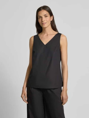 Top bluzkowy o kroju regular fit z dekoltem w serek Christian Berg Woman