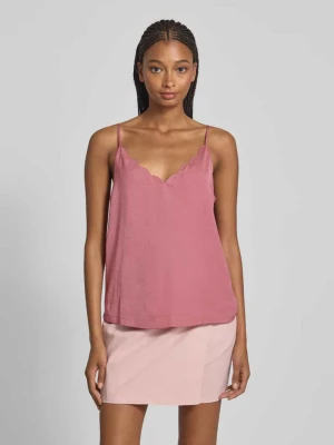 Top bluzkowy o kroju regular fit z dekoltem w serek model ‘DEBBIE’ Only