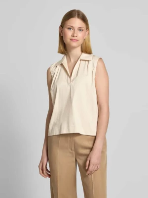 Top bluzkowy o kroju regular fit z dekoltem w serek model ‘Frisa’ OPUS PANTS