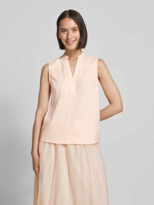 Top bluzkowy o kroju regular fit z dekoltem w serek MORE & MORE