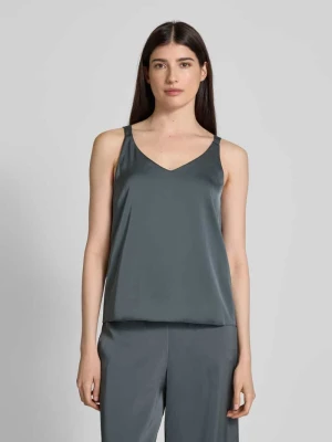 Top bluzkowy o kroju regular fit z dekoltem w serek V by Vera Mont