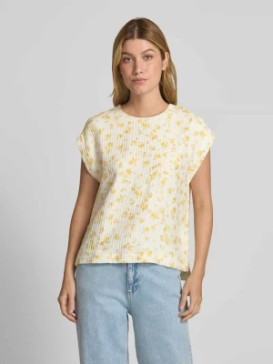 Top bluzkowy o kroju regular fit z fakturowanym wzorem model ‘Falisha’ MSCH Copenhagen