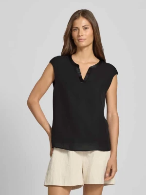 Top bluzkowy o kroju regular fit z krótkimi rękawami Jake*s Collection