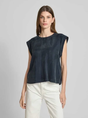 Top bluzkowy o kroju regular fit z mieszanki cupro i wiskozy Boss Orange