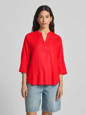 Top bluzkowy o kroju regular fit z mieszanki lnu i wiskozy s.Oliver RED LABEL