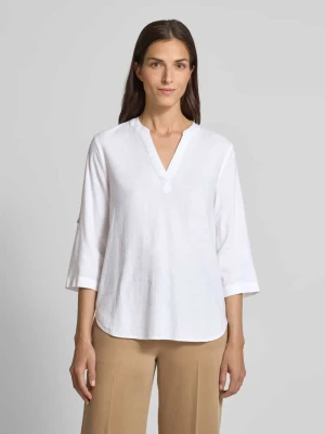 Top bluzkowy o kroju regular fit z mieszanki lnu i wiskozy s.Oliver RED LABEL
