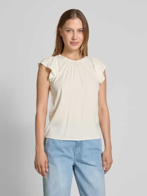 Top bluzkowy o kroju regular fit z mieszanki wiskozy model ‘BELLA’ Vero Moda