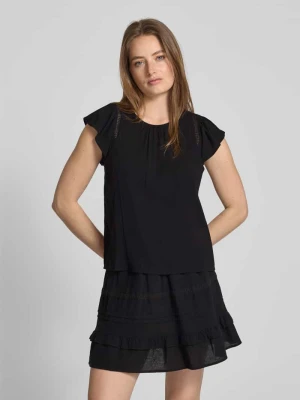 Top bluzkowy o kroju regular fit z mieszanki wiskozy model ‘BELLA’ Vero Moda