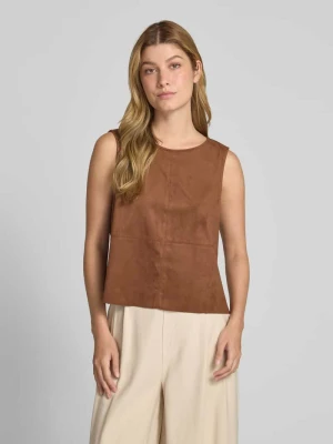 Top bluzkowy o kroju regular fit z okrągłym dekoltem Christian Berg Woman