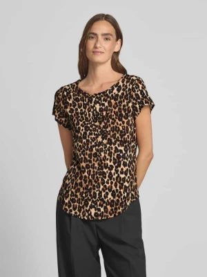 Top bluzkowy o kroju regular fit z okrągłym dekoltem model ‘BELLA’ Vero Moda
