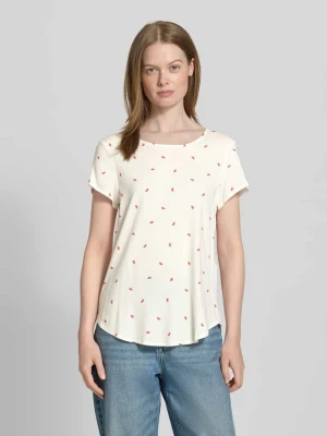 Top bluzkowy o kroju regular fit z okrągłym dekoltem model ‘BELLA’ Vero Moda