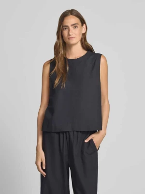 Top bluzkowy o kroju regular fit z okrągłym dekoltem model ‘Tytus’ MbyM