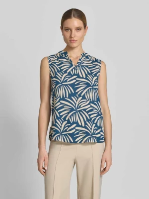 Top bluzkowy o kroju regular fit z wiskozy model 'Iv44anka' ZABAIONE