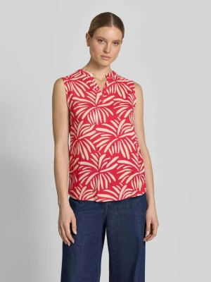 Top bluzkowy o kroju regular fit z wiskozy model 'Iv44anka' ZABAIONE