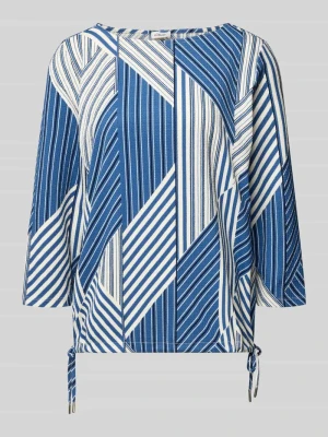 Top bluzkowy o kroju regular fit z wzorem na całej powierzchni s.Oliver RED LABEL