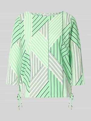 Top bluzkowy o kroju regular fit z wzorem na całej powierzchni s.Oliver RED LABEL