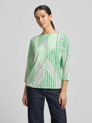 Top bluzkowy o kroju regular fit z wzorem na całej powierzchni s.Oliver RED LABEL