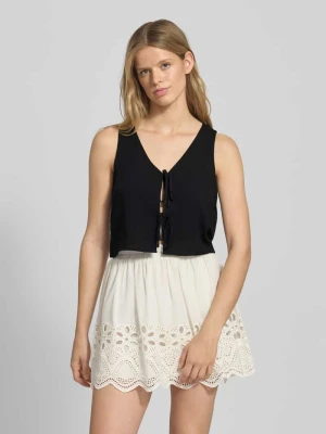 Top bluzkowy o kroju relaxed fit z czystej wiskozy model ‘NOVA LIFE’ Only