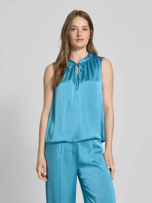 Top bluzkowy o kroju relaxed fit z wycięciem w kształcie łezki LUISA CERANO