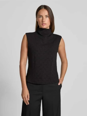 Top bluzkowy o kroju shaped fit z fakturowanym wzorem model ‘DAIRED’ HUGO