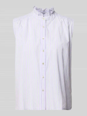 Top bluzkowy z bawełny ze stójką Emily Van den Bergh