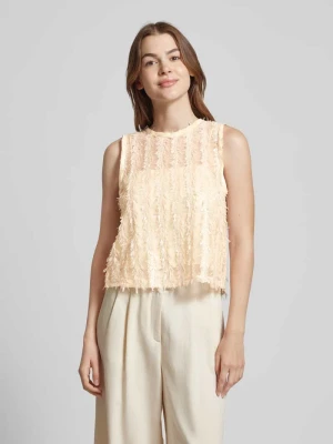 Top bluzkowy z cekinowym obszyciem model ‘DAMIRA’ Object