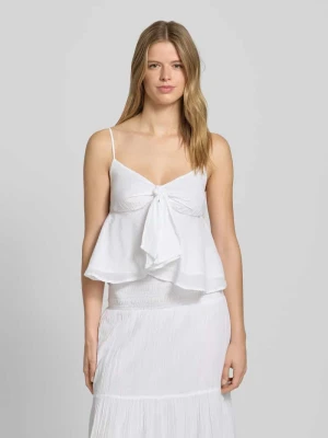 Top bluzkowy z cienkimi ramiączkami i wiązanym detalem Gina Tricot