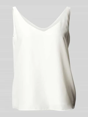 Top bluzkowy z głębokim dekoltem w serek Swing