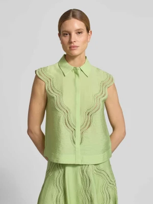 Top bluzkowy z haftem ażurowym Model 'COLE' Copenhagen Muse