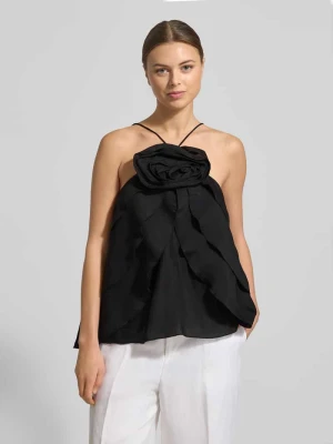 Top bluzkowy z kwiatową aplikacją model ‘MOLLY’ Copenhagen Muse