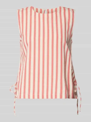 Top bluzkowy z mieszanka wiskozy z bocznym wiązaniem Vila