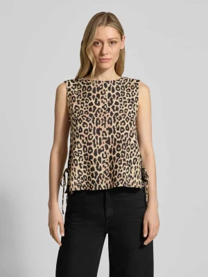 Top bluzkowy z mieszanka wiskozy z bocznym wiązaniem Vila