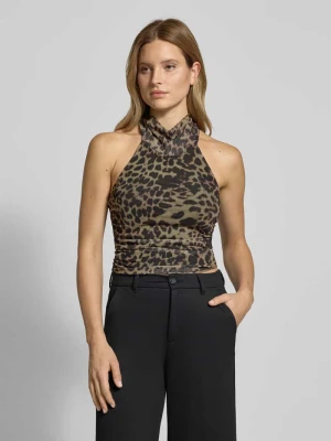 Top bluzkowy z wiązaniem na szyi model ‘PARDA’ Ichi