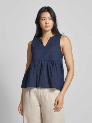 Top bluzkowy z wiskozy z dekoltem w serek model ‘KATTY’ Vero Moda