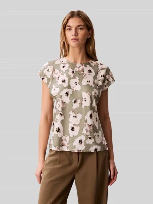 Top bluzkowy z wzorem na całej powierzchni Calvin Klein Womenswear