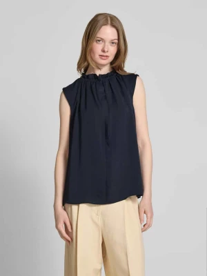 Top bluzkowy ze stójką i krótkim rękawem Marc Cain