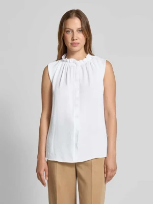 Top bluzkowy ze stójką i krótkim rękawem Marc Cain