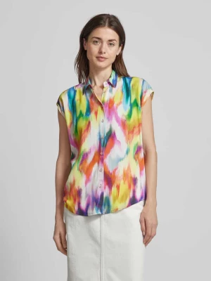 Top bluzkowy ze wzorem na całej powierzchni model ‘Multi Aquarell’ Emily Van den Bergh