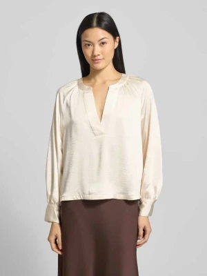 Top bluznowy o kroju oversized z plisą środkową s.Oliver RED LABEL