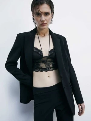 Top bustier z koronki i tiulu na ramiączkach PATRIZIA PEPE
