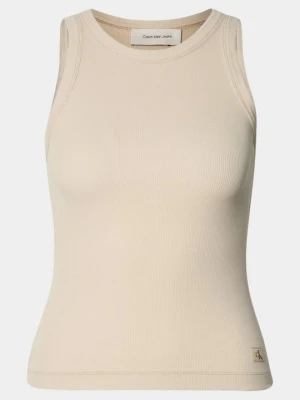 Top Calvin Klein Jeans beżowy