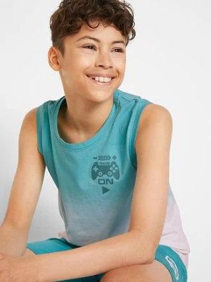 Top chłopięcy + bermudy (2 części), z dżerseju z czystej  bawełny organicznej bonprix