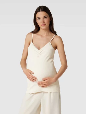 Top ciążowy z drobnym prążkowaniem model ‘EMILY’ Mamalicious