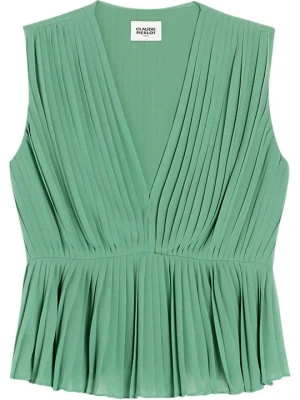 Top CLAUDIE PIERLOT jasnozielony