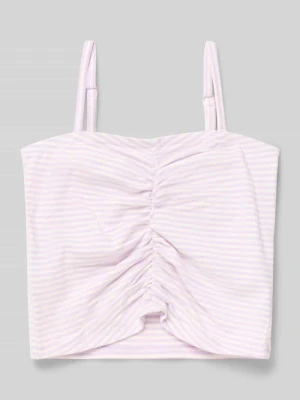 Top crop o kroju slim fit z mieszanki bawełny s.Oliver RED LABEL